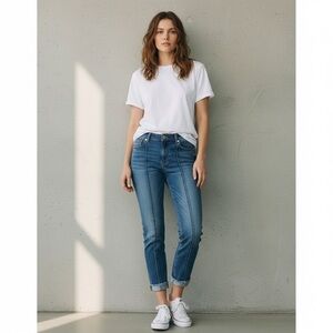 KUT from the Kloth Amy Crop Straight Leg Jeans Women’s Size 6